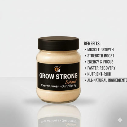 Grow Strong Sofouf – Natural Herbal Powder for Bone, Muscle & Heart Strength | Say Goodbye to Weakness
