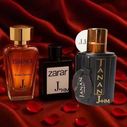 Unisex Long Lasting Fragrance Perfume Set - 3 Pcs of Woody Citrus Essence