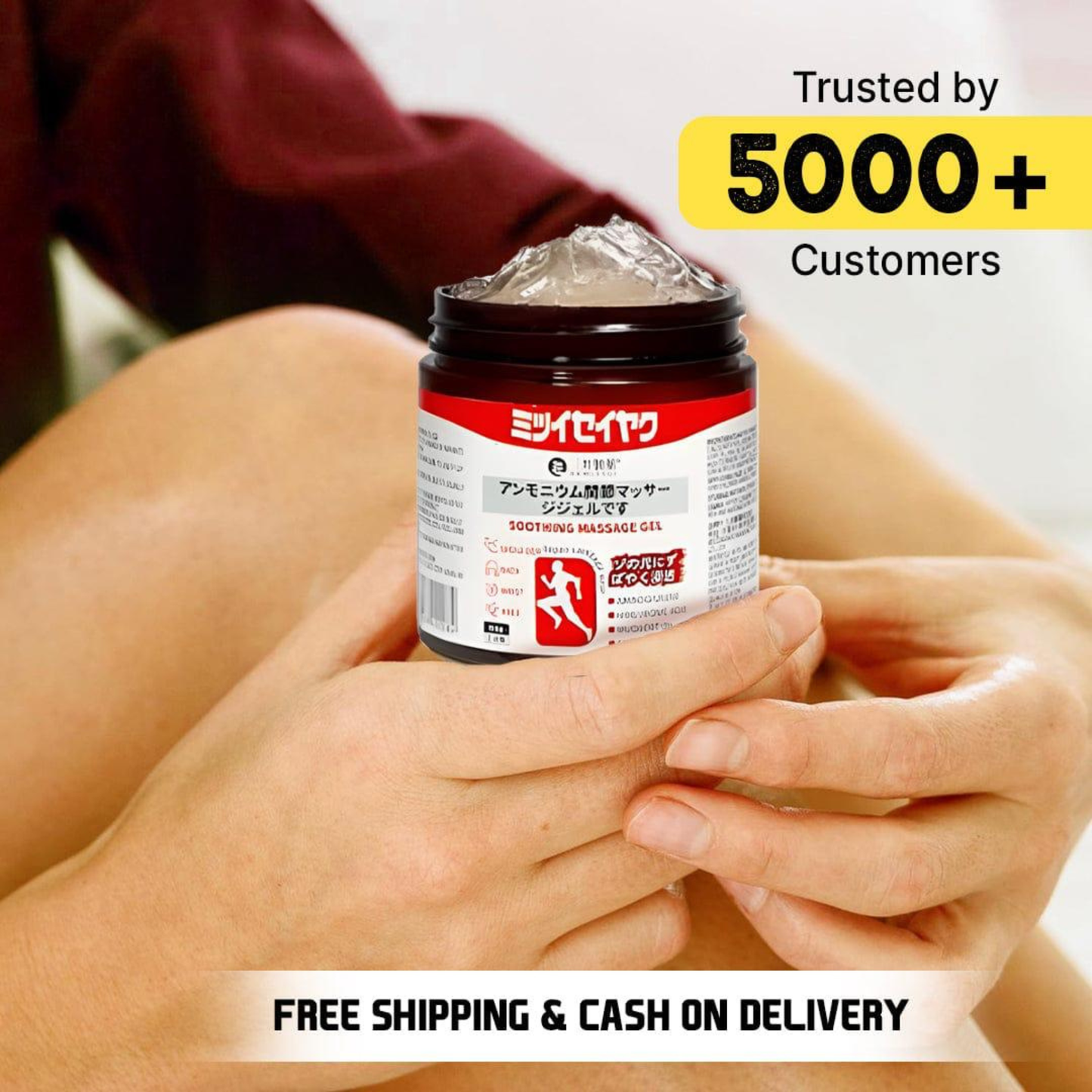 Japanese Pain Relief Balm – Instant Muscle & Joint Relief Gel (Fast Acting)